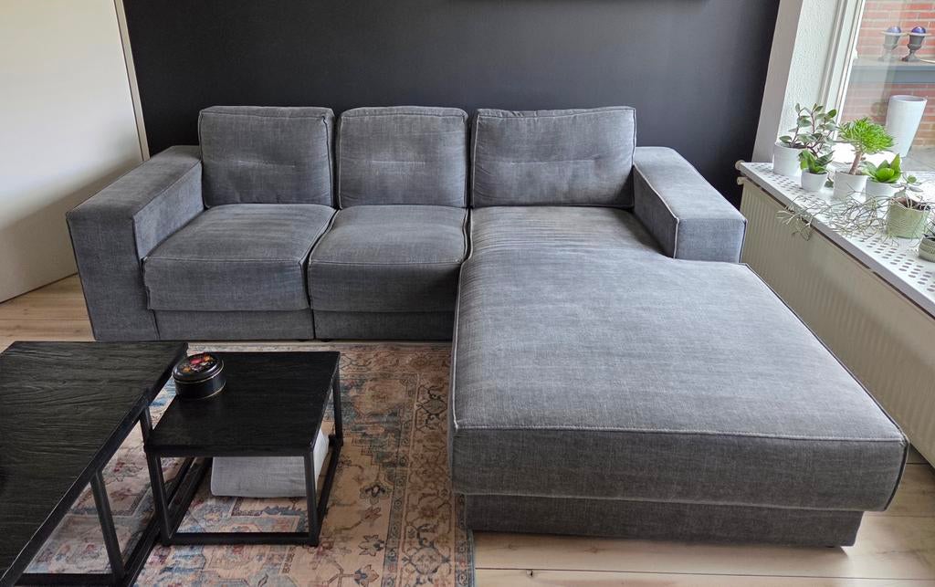 Bank / loungebank., Ophalen, Zo goed als nieuw, Stof, Modern