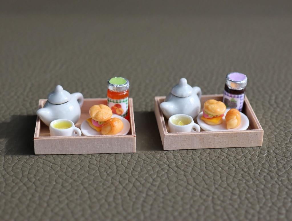 Houten bladen met lunch/ontbijt spulletjes., Ophalen of Verzenden, Nieuw, Gebruiksvoorwerp