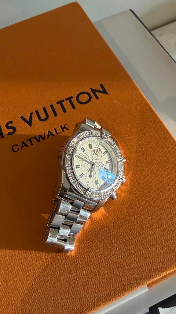 Breitling super avenger, Sieraden, Tassen en Uiterlijk, Horloges | Heren, Ophalen, Zo goed als nieuw, Staal, Breitling