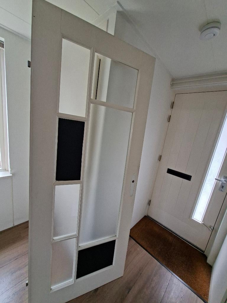 Binnen deur met glas, Huis en Inrichting, Ophalen, Gebruikt