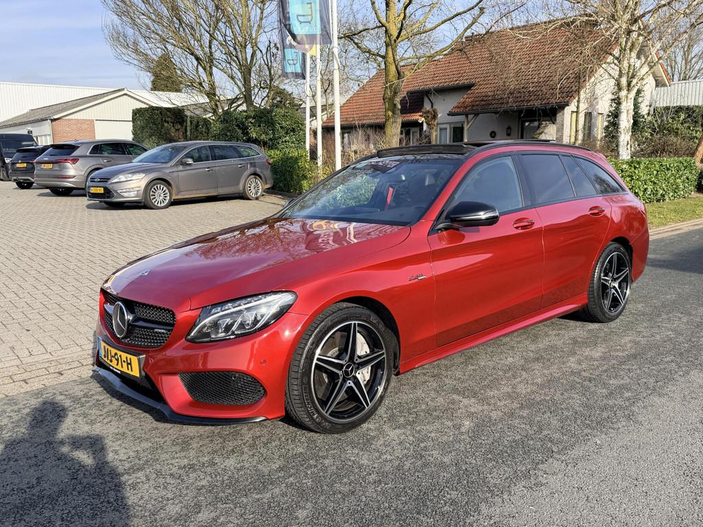 Mercedes-Benz C43 AMG 4MATIC 367PK Burmester•Pano, Euro 6, 367 pk, Leder en Stof, 2996 cc