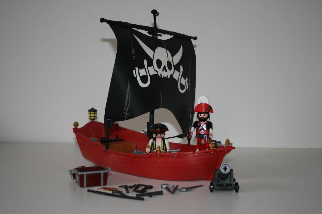 Playmobil Piraten zeilboot, Ophalen of Verzenden, Gebruikt, Complete set
