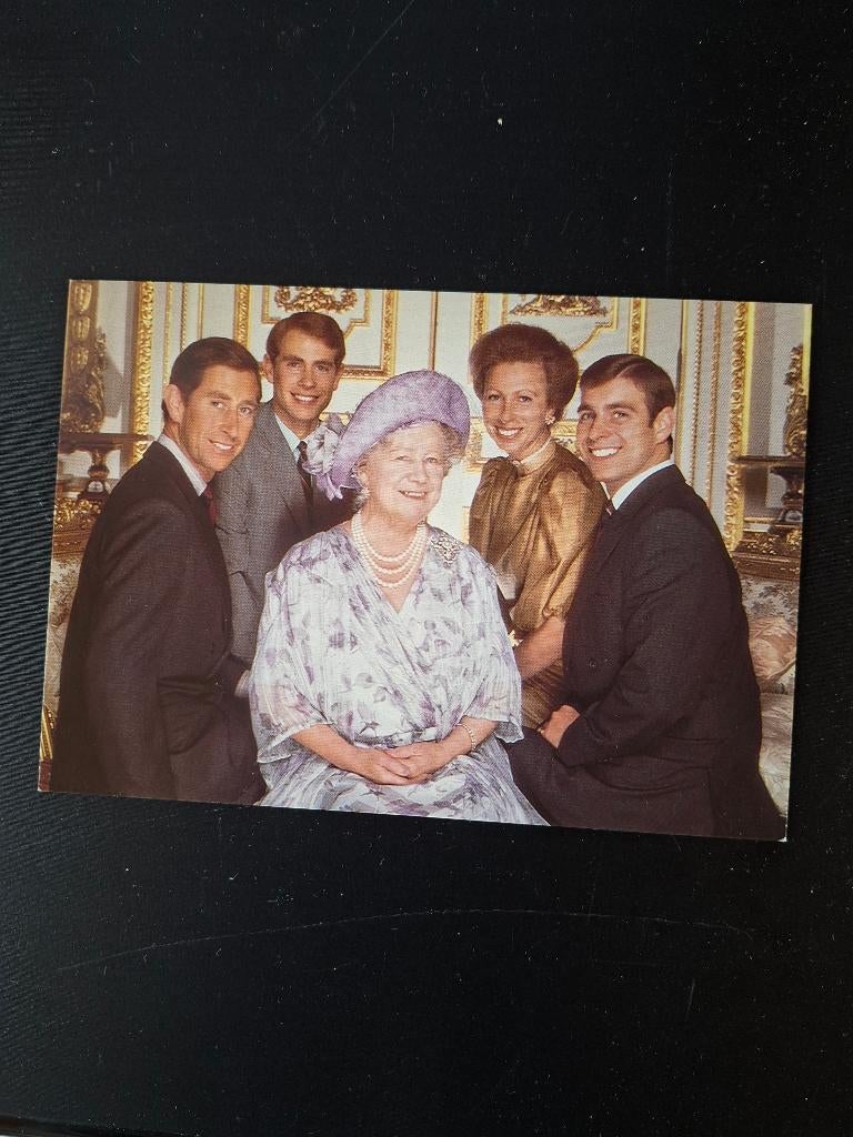 Queen mum, Verzenden, Gebruikt, Buitenland, Kaart, Foto of Prent