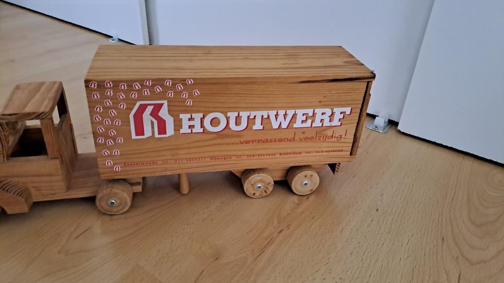 Houten speelgoed vrachtwagen Houtwerf, Kinderen en Baby's, Speelgoed | Speelgoedvoertuigen, Ophalen, Gebruikt