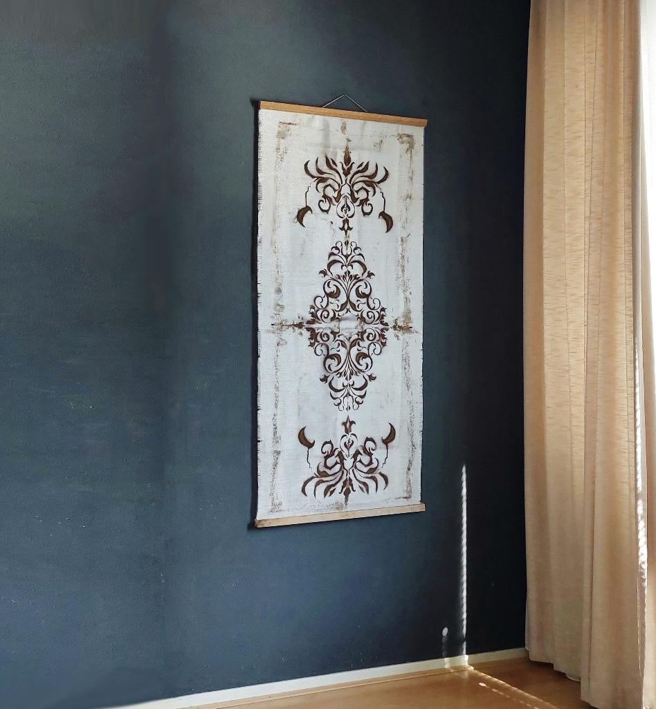 Wanddoek Wandkleed linnen Frans motief, Verzenden, Nieuw