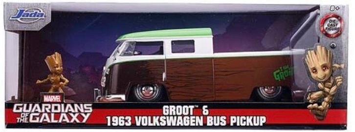 Jada Toys: Marvel Groot & 1963 Volkswagen Bus Pickup 1:24, Hobby en Vrije tijd, Modelauto's | 1:24, Nieuw, Jada, Ophalen of Verzenden
