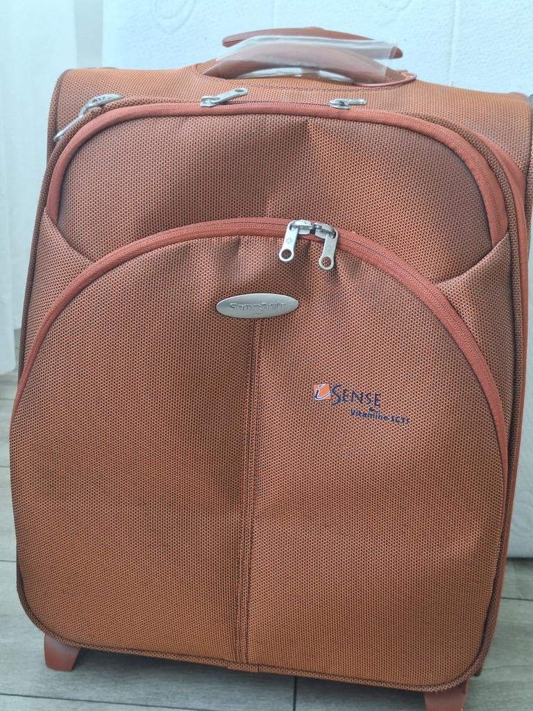 Samsonite Koffer - Handbagage - Bruin, Sieraden, Tassen en Uiterlijk, Koffers, Ophalen, Wieltjes, Gebruikt, 50 tot 60 cm