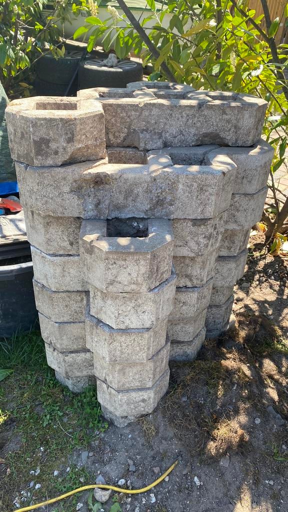 Grasbeton tegels voor oprit. 6 hele, Tuin en Terras, Tegels en Klinkers, Ophalen, Zo goed als nieuw, Beton, Terrastegels
