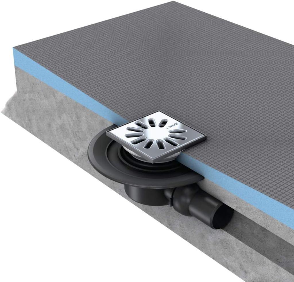 Wedi douchebakafvoer 50 mm, Doe-het-zelf en Verbouw, Ophalen of Verzenden, Nieuw, Rvs, Douche