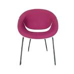 So Happy fauteuil roze stof / wit kunststof kuip, Niet ingevuld, Gebruikt, Minder dan 75 cm, Niet ingevuld