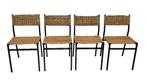 Vintage Stoelen Set Van 4 - Se05 Martin Visser - Spectrum, Ophalen, Gebruikt, Bruin, Se05 Martin Visser
