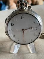 Zilveren snek spillegang zakhorloge uit 1847, Ophalen of Verzenden