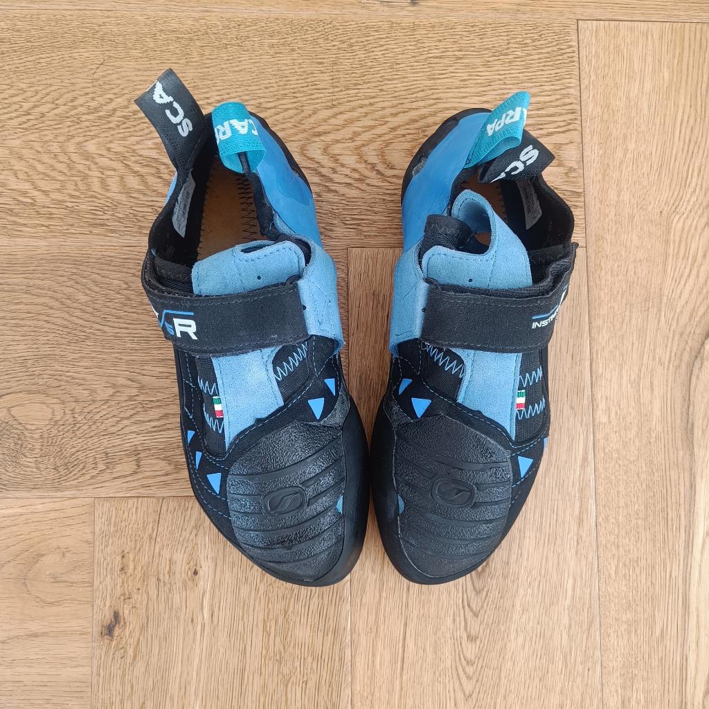 Scarpa Instinct VSR - maat 42,5 - 1 x gedragen, Sport en Fitness, Klimsport, Ophalen of Verzenden, Zo goed als nieuw, Klimsportschoenen