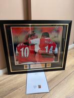 Gesigneerde Foto Thierry Henry & Dennis Bergkamp, Ophalen of Verzenden, Zo goed als nieuw, Buitenlandse clubs, Poster, Plaatje of Sticker