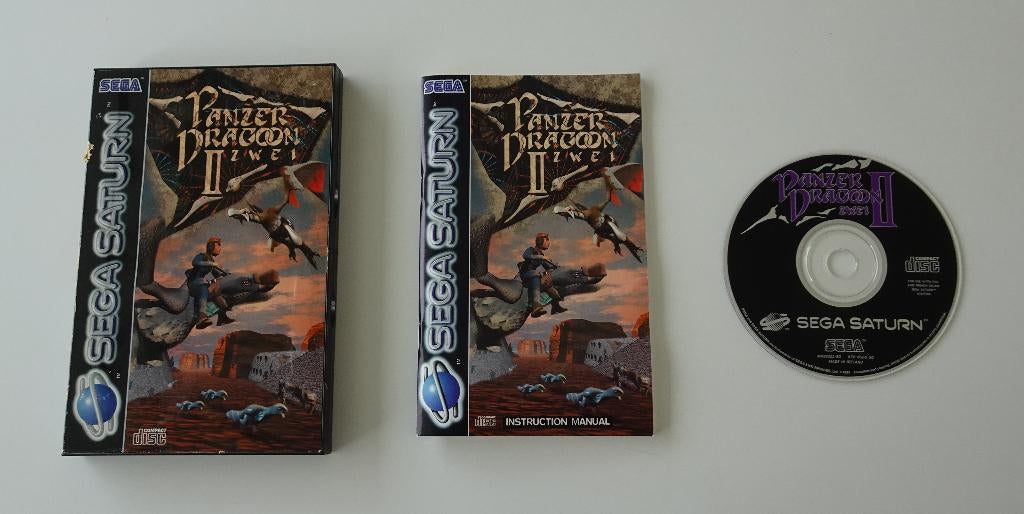 Panzer Dragoon II Zwei compleet voor Sega Saturn, Ophalen, 1 speler, Zo goed als nieuw, Vanaf 3 jaar