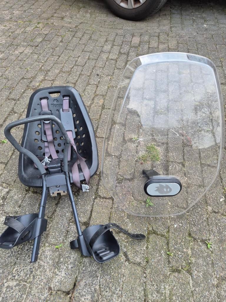 Yepp voorzitje met windscherm, Fietsen en Brommers, Fietsaccessoires | Fietsstoeltjes, Ophalen of Verzenden