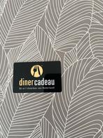 Diner cadeaubon twv 50 euro, Twee personen, Cadeaubon