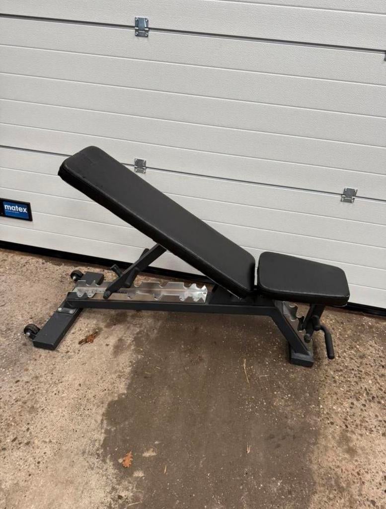Crossmax Adjustable bench / Verstelbare halterbank, Sport en Fitness, Fitnessmaterialen, Ophalen, Benen, Gebruikt, -