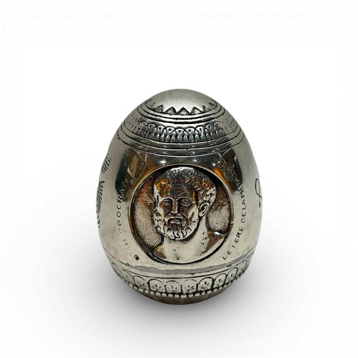 Eerste gehalte Grieks zilveren ei, Antiek en Kunst, Antiek | Goud en Zilver, Zilver, Ophalen of Verzenden