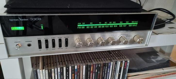 Harman Kardon 330b receiver, geserviced, Audio, Tv en Foto, Versterkers en Receivers, Refurbished, Stereo, Minder dan 60 watt