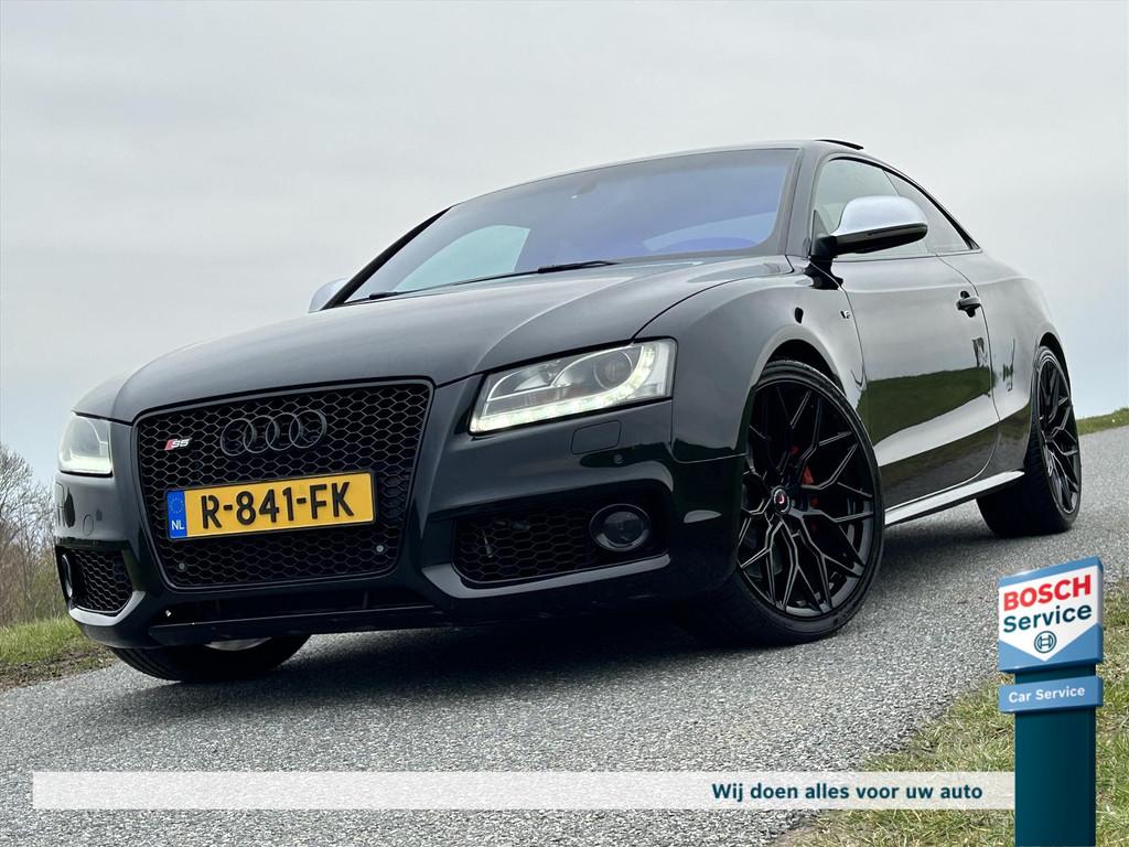 Audi S5 4.2 v8 kuipstoelen / pano / kuipstoelen / vossen / b, Auto's, Audi, Automaat, 8 cilinders, Zwart, Bedrijf