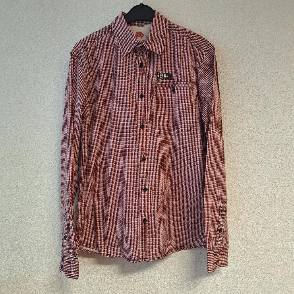 Sportief heren overhemd, shirt, Refill, lange mouw, S, Kleding | Heren, Halswijdte 38 (S) of kleiner, Refill, Ophalen of Verzenden