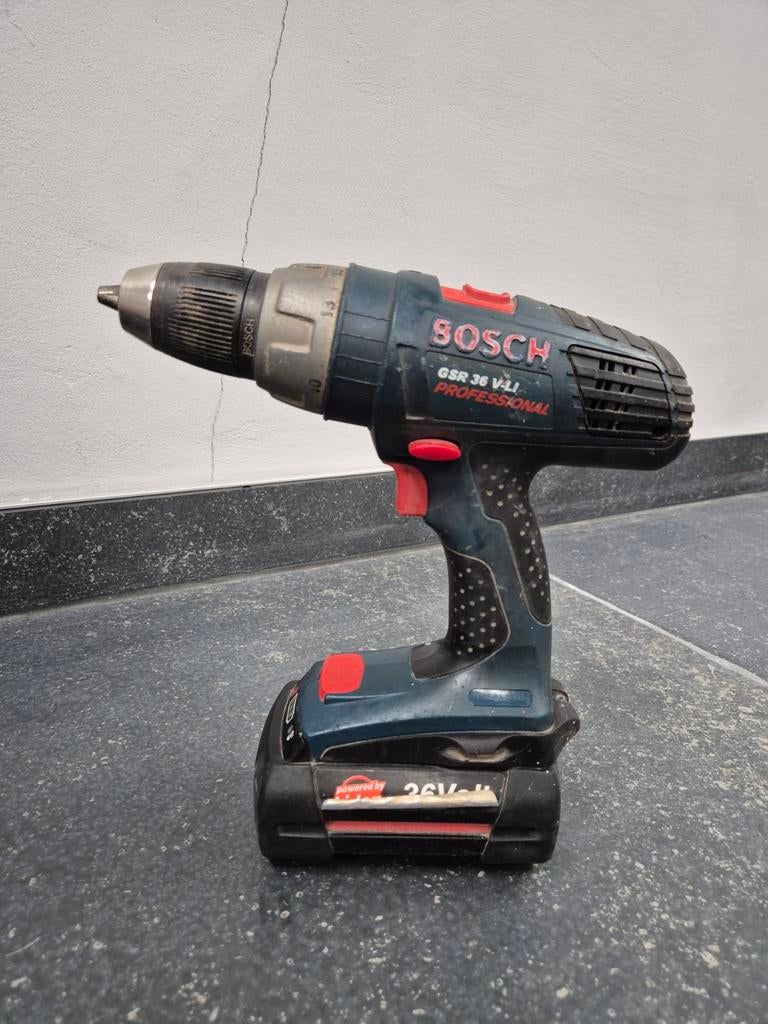 Bosch GSR 36 V-LI Professional Accuboormachine, Variabele snelheid, Ophalen of Verzenden, Boor- en Schroefmachine, Gebruikt