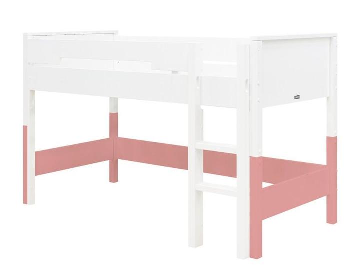 Bobitq Hoppekids Halfhoogslaper Onderstel + Trap Wit, Kinderen en Baby's, Kinderkamer | Stapelbedden en Hoogslapers, Gebruikt