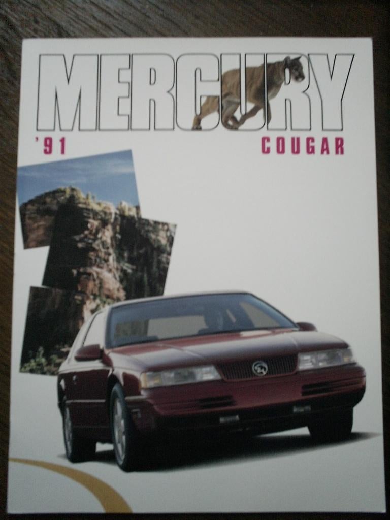 Mercury [ Ford ] Cougar 7 / 1990 / 1991 24 pag. USA, Verzenden, Zo goed als nieuw, Ford