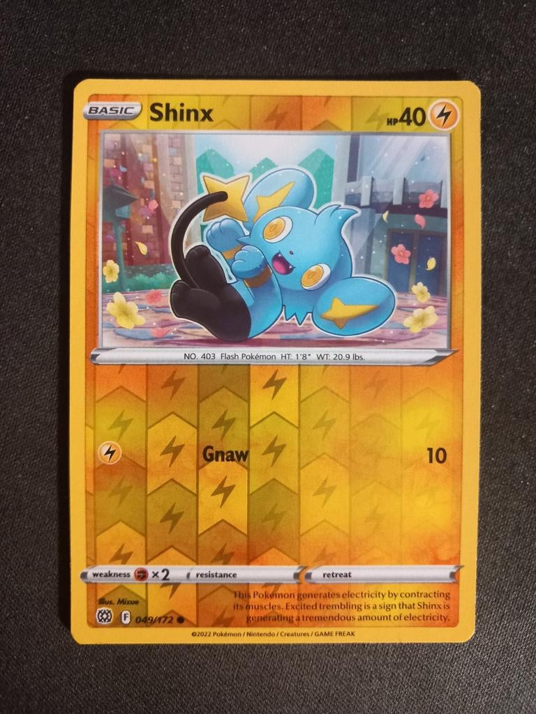 Pokemon Shinx 049/172 Brilliant Stars Reverse Excellent, Verzenden, Zo goed als nieuw, Losse kaart, Foil