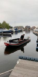 Stalen kagenaar vlet, Watersport en Boten, 10 tot 30 pk, Gebruikt, Staal, Binnenboordmotor