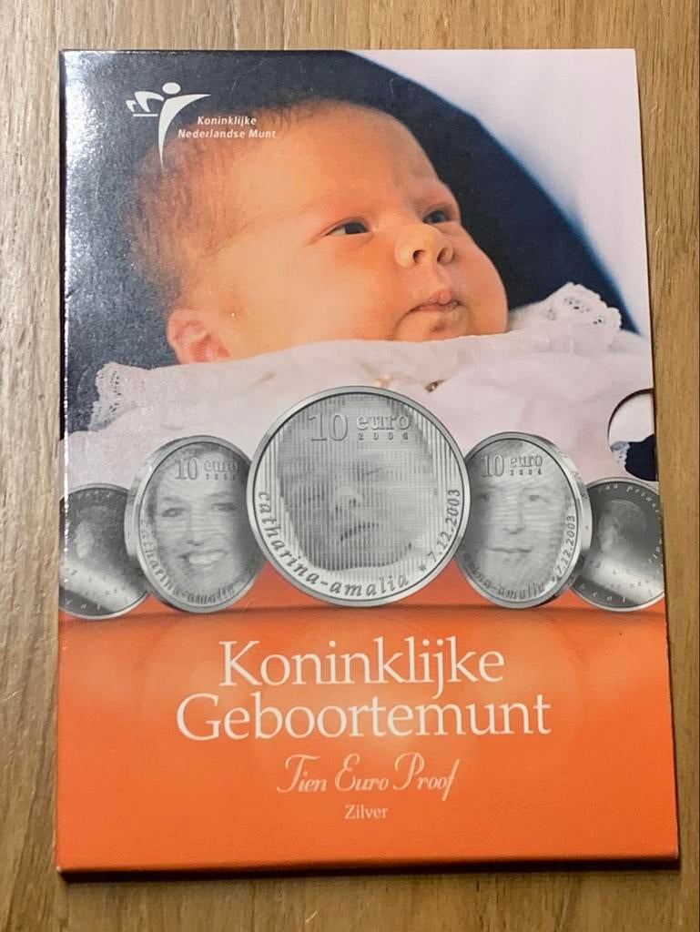 Koninklijke Geboortemunt 10 Euro Proof Zilver, Postzegels en Munten, Munten | Nederland, Setje, Koningin Beatrix, Zilver, Euro's