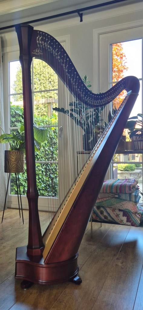Camac Mademoiselle harp in nieuwstaat, Muziek en Instrumenten, Snaarinstrumenten | Harpen, Ophalen, Zo goed als nieuw