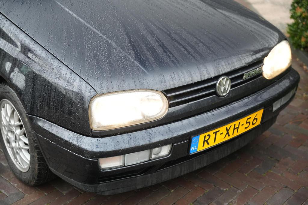 Volkswagen Golf 2.8 VR6 Schuifdak Stoelverw. Leer Airco UNIE, Gebruikt, Blauw, Stoelverwarming, 6 cilinders