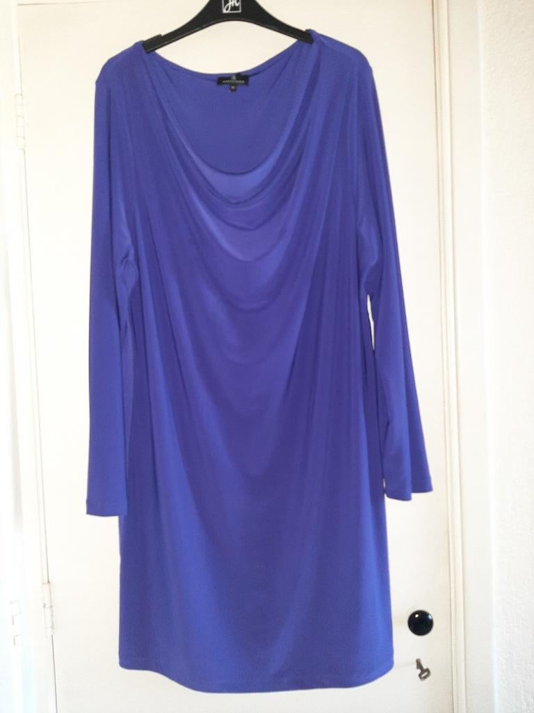 MART VISSER travelstof jurk, Kleding | Dames, Grote Maten, Jurk, Paars, Zo goed als nieuw, Mart Visser