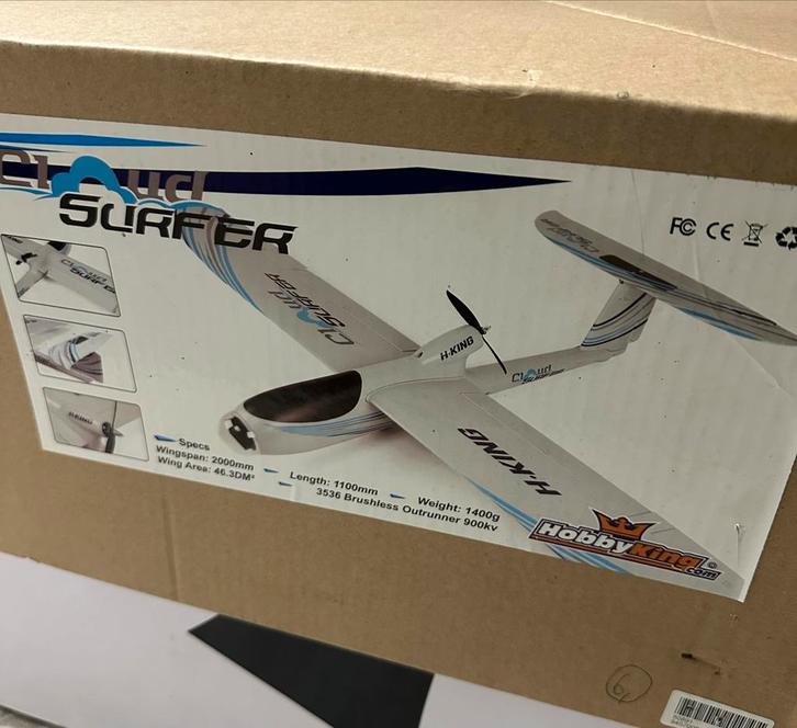 H-King Cloud Surfer Zweefvliegtuig - Nieuw!, Hobby en Vrije tijd, Modelbouw | Radiografisch | Helikopters en Quadcopters, Nieuw