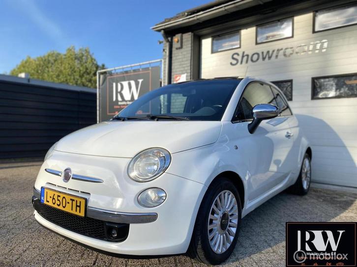 Fiat 500 1.2 Lounge *AIRCO*SCHUIFKANTELDAK*LEDER*, Auto's, Fiat, Bedrijf, Te koop, ABS, Airbags, Airconditioning, Alarm, Bluetooth