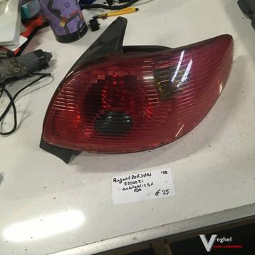 Peugeot 206 3drs 2003 Quicksilver Wagennr 2500021  Achterlic beschikbaar voor biedingen
