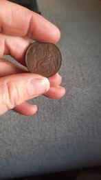 Bronzen Herdenkingsmunt Inhuldiging Koningin Wilhelmina 1898, Ophalen of Verzenden, Brons, Nederland