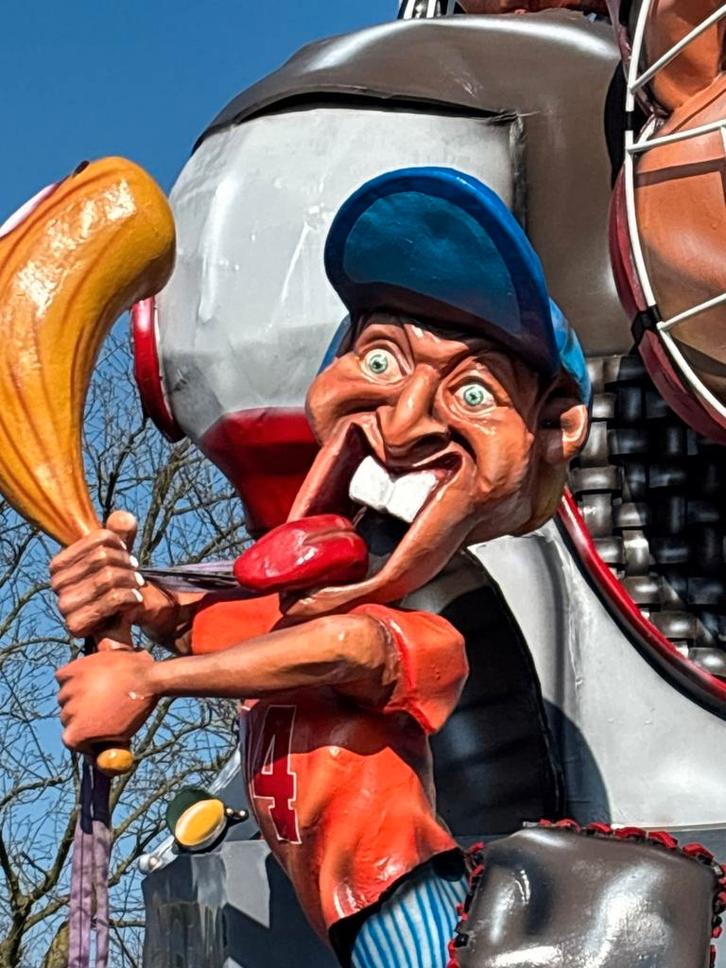 Carnavalspop honkbal of baseball thema, Hobby en Vrije tijd, Feestartikelen, Gebruikt, Feestartikel, Carnaval, Ophalen