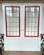 Set ensuite deuren glas in lood evt 2 sets beschikbaar, Ophalen, 80 tot 100 cm, Binnendeur, 200 tot 215 cm