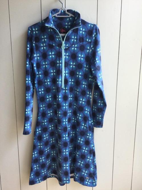 Tante Betsy maat M, Kleding | Dames, Jurken, Gedragen, Maat 38/40 (M), Blauw, Knielengte, Verzenden