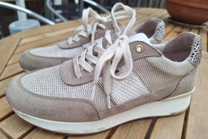 Leuke beige leren sneakers Maruti 37 in nette staat, Kleding | Dames, Schoenen, Gedragen, Sneakers of Gympen, Wit, Verzenden
