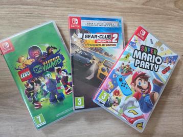 Set van 3 Nintendo Switch games beschikbaar voor biedingen