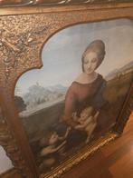 Madonna met kind en Johannes de Doper - Schilderij, Ophalen of Verzenden