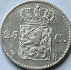 Schaars zilveren kwartje 1823B, Postzegels en Munten, Munten | Nederland, Zilver, 25 cent, Ophalen of Verzenden, Koning Willem I