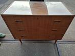Vintage jaren 60 ladekast, Gebruikt, Vintage, Met lade(s), 25 tot 50 cm