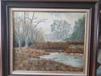 Schilderij: Landschap met Water, Ophalen of Verzenden