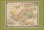 Grote landkaart van New Amsterdam (New York) uit 17e eeuw, Ophalen of Verzenden, 1800 tot 2000, Wereld, Landkaart