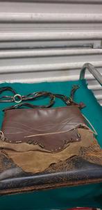 schoudertas bruin leer, mina matini, Ophalen of Verzenden, 'T Olde Gre-j, Info@toldegrej.nl, Endepoelstraat 20f Didam